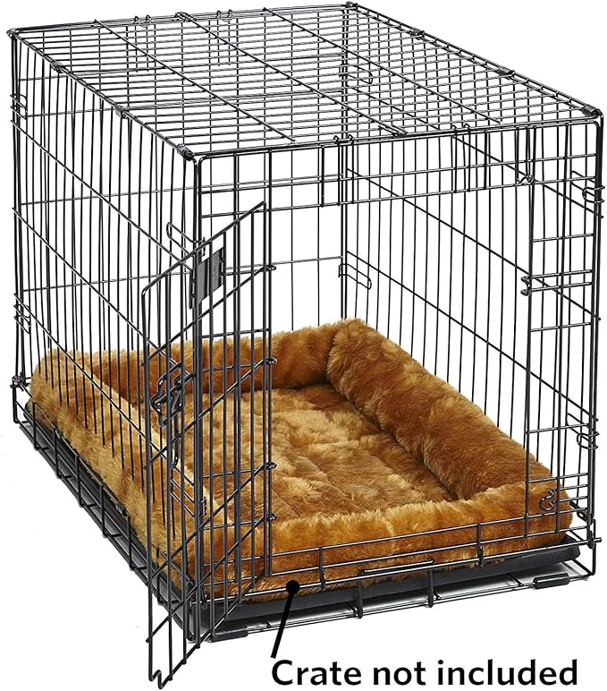 Plush Cat Bed Fits 18 - Inch Standard Pet Crate - 18×12×2 Inches, Comfortable and Warm Pet Sleeping Pad